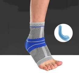 3D Elastic Sile Support Bracket Fitness Compression Tear Basketball Football Ankle Protector Customization P230523