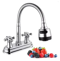 Kitchen Faucets Sink Faucet Stainless Steel Brushed Nickel Commercial Modern High 2 Hole Pull Down For Bar Laundry Utility