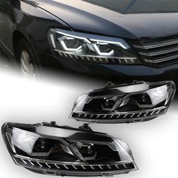 Car Styling for VW Passat B7 Headlights 20 11-20 16 LED Headlight DRL Hid Head Lamp Bi Xenon Projector Lens