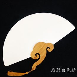 Paddle Hand Fans with Bamboo Frame and Handle Wedding Party Favors Gifts Spanish Paddle Paper Chinese Fan SN4383