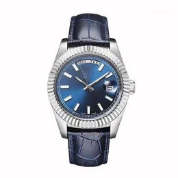 Wristwatches Mens Watch Luminous Watches 8215 Automatic Winding Mechanical Perpetual Movement Calendar Belt Sapphire Mirror Waterproof 41mm
