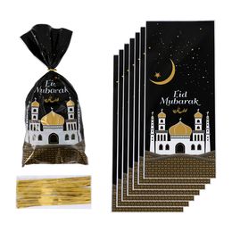 Gift Wrap 2550pcs Eid Mubarak Bags Plastic Cookie Candy Bag Ramadan Kareem Decor Islamic Muslim Party Supplies Alfitr 230522