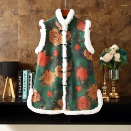 Ethnic Clothing National Style Sleeveless Top Fashion China Modern Vest Women Slim Vintage Short Tang Suit Waistcoat Chinese Year Clothes