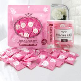 Disposable Cotton Towel Portable Travel Compressed Face Towel Wet Wipe Washcloth Napkin Outdoor Moistened Tissues Make Up Tools