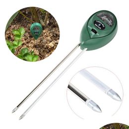 Other Garden Supplies Soil Moisture Meter Thermometer 3 In 1 Plant Flower Ph Tester Detector Humidity Light Test Sensor Drop Deliver Dhdal