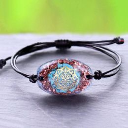 Bangle Chakra Orgone Meditation Adjustable Bracelet For Women Crystal Energy Generator Reiki Healing Balancing Emf Protection Jewellery