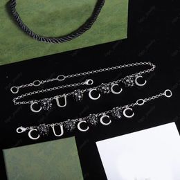 2023 New black strawberry letter pendant necklace luxury designer fashion bracelet for women party Birthday gift Jewellery high quality with box