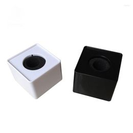 Pcs 40mm Hole TV Crew Interview Microphone Square Shaped Logo Flag Station Clip Holder ABS Material