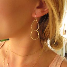 Huggie Handmade Gold Big Hoop Earrings Vintage Gold Filled Jewelry 925 Silver Orecchini Brincos Oorbellen Pendientes Earrings For Women