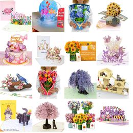 Greeting Cards 3D Pop Up Card Wisteria Tree For Mom Adts Or Kids Mothers Day All Ocns 5 X 7 Er Includes Envelope And Note Tag Drop De Amgiu