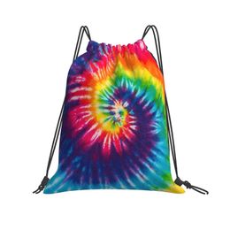 Lgbt Homosexual Rainbow Drawstring Bag Design Creative Storage Bag Polyester Stretch Bag 230524