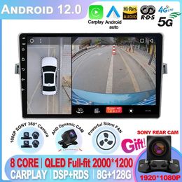 For Toyota Verso EZ 2009 2010 2011 2012 2018 Android 12 Wireless Carplay Auto Car Multimedia Player Radio Stereo Audio GPS 2din-4