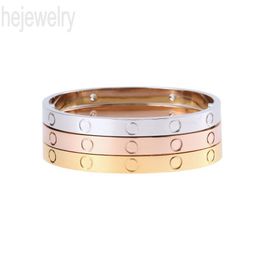 Fashion love bangle designer bracelet luxury Jewellery silver gold plated pulsera popular letter women mens bracelet homme screw metal durable ZB061 H1