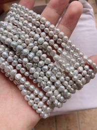 Necklaces Wholesale 15"45mm Flat Natural South Sea green Pearl Unfinished Nekclace DIY Jewelry 40cm Single Long Strand for Women