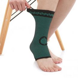 Ankle Support 2-piece knitted sports compression summer breathable ankle support sleeve basketball and badminton mountain area P230523