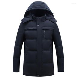 Men's Down 90%Duck Men Wool Fur Collar Parka Winter Plus Size Jacket Parkas Winterjas Heren YT6107140- MY1394