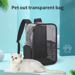 Dog Car Seat Covers Transparent Space Bag Breathable Foldable Pet Cages Carriers Houses Carrier Backpack