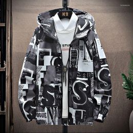 Men's Jackets Men Hooded Jacket Long Sleeve Sweatshirt Spring Autumn Thin Coat Casual Zipper Bomber Streetwear Windbreaker Coats