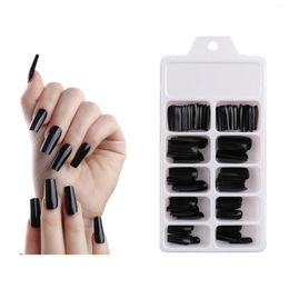 False Nails 120Pcs/Box Press On Fake Nude Colour Detachable Full Cover Square Artificial Nail Tips Professional Manicure Tools