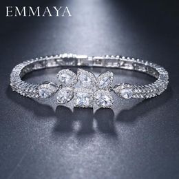 Bangle EMMAYA Brand New Charm Bracelets Silver Colour Fashion Women's Jewellery CZ Crystal Bracelets Party Jewellery