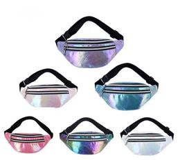 Women waist bag men running waist bag outdoor cash register colorful Laser Single Shoulder Messenger mobile phone bag