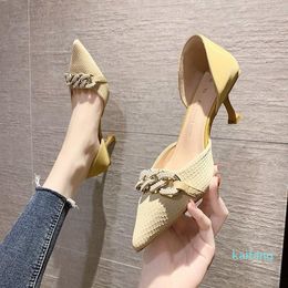 Dress Shoes 2023 Summer Women Pumps Fashion Pointed Toe Thin High Heel Ladies Party