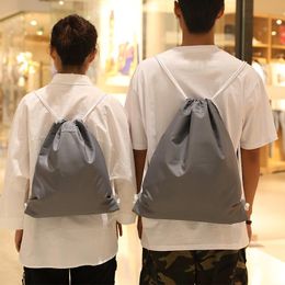 Storage Bags Waterproof Drawstring Pocket Backpack Outdoor Fitness Riding Swimming Bag Football Basketball