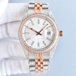 Diamond Watch Automatic Mechanical Movement Men 42mm Sapphire Wristwatch Waterproof Classic Business Stainless Steel 904L Wristband Montre De Luxe