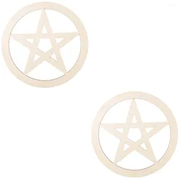 Bowls Pentagram Decoration Fashionable Altar Ceremony Wooden Pentacle Pendant Retro Style Adornments Decorations Wall Hanging