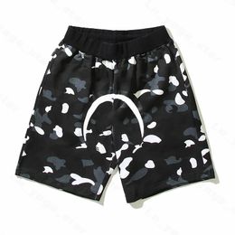 Luxury Designer Mens Shorts Summer Beach Pants Print Shark Camouflage Pattern Printing Loose Hiphop Streetwear Asian Size M-3XL Plus size