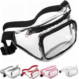 Duty Clear Purse Fanny Packs Sports Waist Bag Pvc Transparent Waterproof Running Travel Outdoor Fitness Storage Diagonal Chest 230523