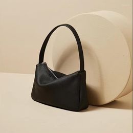 Waist Bags Classic Women's True Cowhide Shoulder Bag Simple And Soft Hobo Fashion Portable Leather Handbag