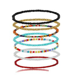 Anklets Bohemian Colour Rice Beads Handmade Personalised Foot Chain Fashion Accessories Drop Delivery Jewellery Dhabc