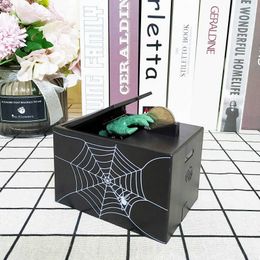 Decorative Objects Figurines Electronic Money Box Spider Web Printing Safe Deposit Case Plastic Hand Grab Coins Children Toy Piggy Bank Tirelire Kids Gifts G230523