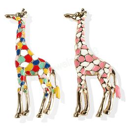 Giraffe Brooches for Women Cute Animal Brooch Pin Fashion Jewelry Color Gift For Kids Exquisite Broches