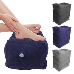 Pillow Leg Support Travel Foot Rest Pillows 3 Layers On Aeroplane Car Bus Inflatable PVC Adjustable High Footrest