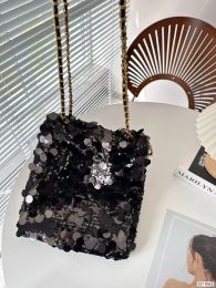 2023 designer tote bag luxury Sequins Handbags fashion Silver Women Totes Bling Fashion Lady Girls Glitter Purses Brand