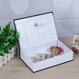 Decorative Objects Figurines Creative English Dictionary Shape Money Saving Box Safe Book Coin Piggy Bank with Key Cash Coins Saving Boxes Ornaments G230523