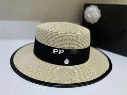 Мужская и женская крупная соломенная шляпа дизайнер Beanie Cap