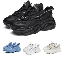 2023 Casual Shoes women Men Black White Blue Beige Running Shoes Mens Trainers Sports Sneakers size 36-44 Color3