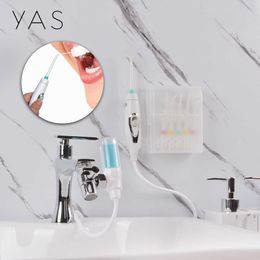 Oral Irrigators YAS Dental Recommen Silent Oral Irrigator Faucet Jet Water Flosser Brush Tooth SPA Cleaning Teeth Whitening Mouthwash Device G230523