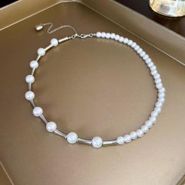 Choker Vintage Jewellery Classic Imitated Pearl Necklace Romantic Trendy Jewelry Delicate Neck Chain Korean Fashion Necklaces