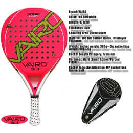 discreción montar Solenoide Tennis Rackets High Quality Padel Racket Series Palas 3 Layer Carbon Fiber  Board Paddle EVA Face Tennis Beach Racquet Bag Vairo 5.1 360g 230523 From  Men05, $45.68 | DHgate.Com