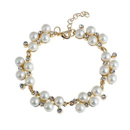 Beaded Sparkling Pearl Bracelet Diamond Ladies Fashion Jewelry Accessories Gift Supplies Drop Delivery Bracelets Dhuyw