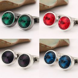 Wholesale Man Cufflink Personalized Luxury Wedding Shirt Green Women's Cufflinks for Guest Souvenirs Cuff Jewelry Men Gift