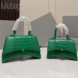 Women hand bag men leathers designer bag bolsos hourglass embossed removable straps bolsas crocodile luxuries designers women bag hobo XB014 F23