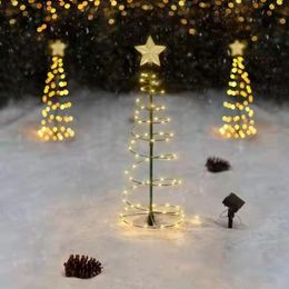 Strings Christmas Garden LED Solar Light String Ground-mounted Star Tree Decoration LightsLED