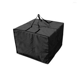 Storage Bags Cushion Bag Furniture Cover Wear-resistant Carrying Waterproof Box Home Travel Black