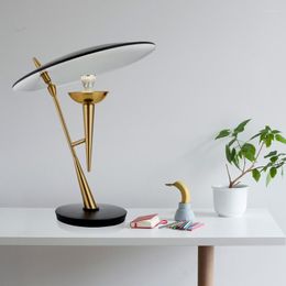 Table Lamps Creative Lamp Nordic Reading Light E27 Black Desk Modern Living Room Bedroom Bedside Home Decor Fixtures