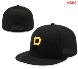 2023 Men's Pittsburgh Baseball Fitted Caps NY LA SOX P letter gorras for men women fashion hip hop bone hat summer sun casquette Snapback A0
